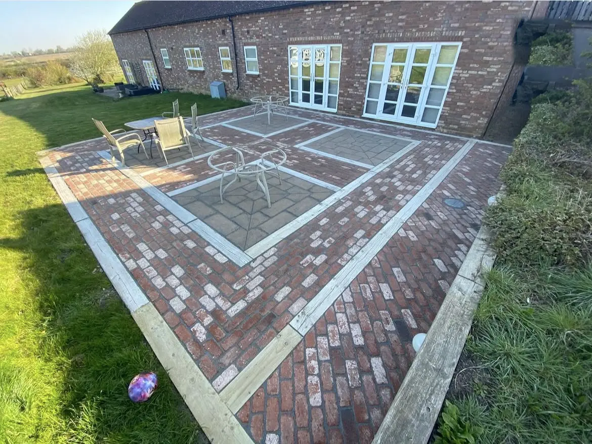 Patio cleaning by Geyserclean in Milton Keynes, after treatment