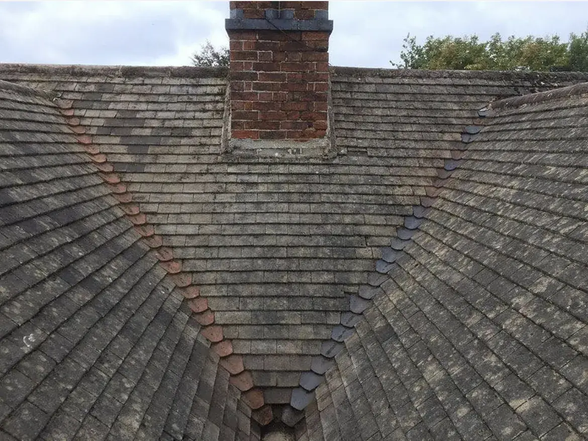 Roof cleaning by Geyserclean in Milton Keynes, after treatment