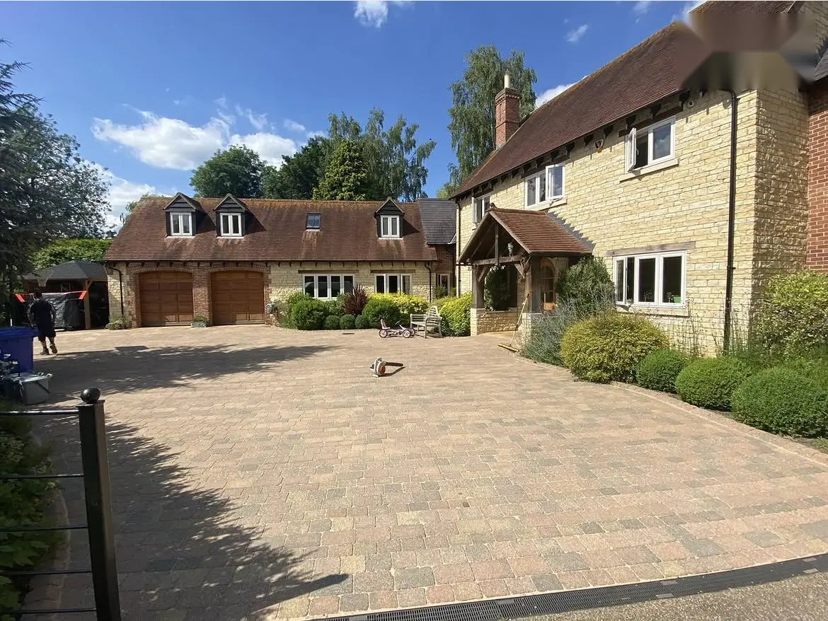 Driveway cleaning by Geyserclean in Milton Keynes, after treatment