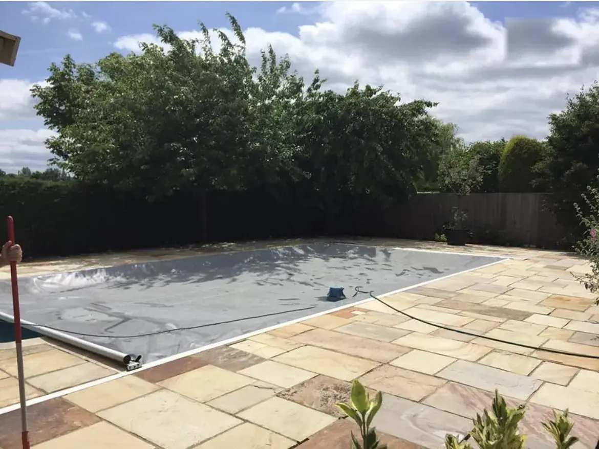 Patio cleaning by Geyserclean in Milton Keynes, after treatment