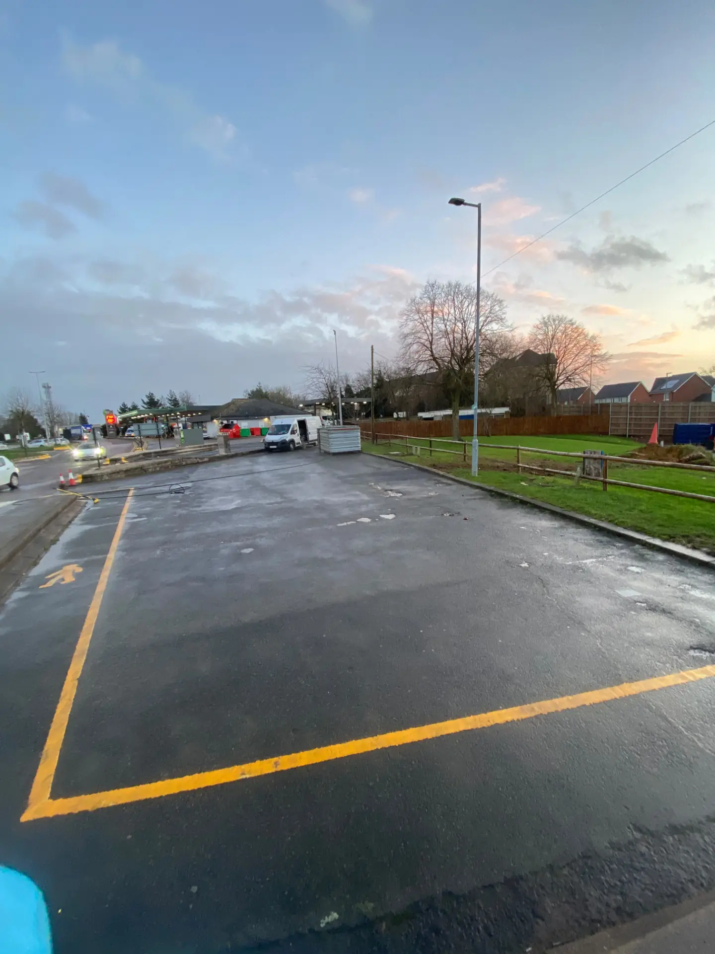 Commercial yard and car park cleaning by Geyserclean in Milton Keynes, completed work