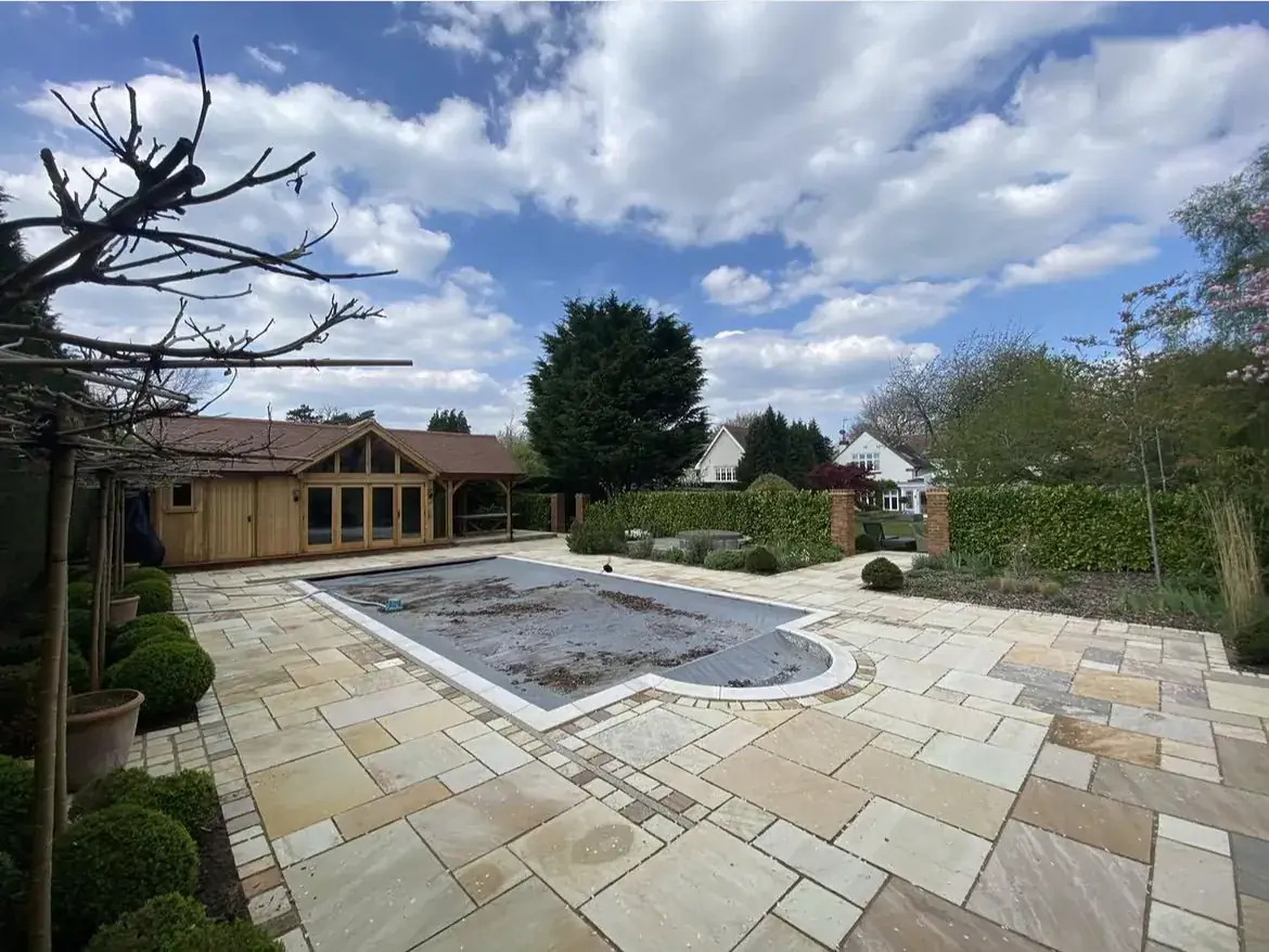 Patio cleaning by Geyserclean in Milton Keynes, after treatment