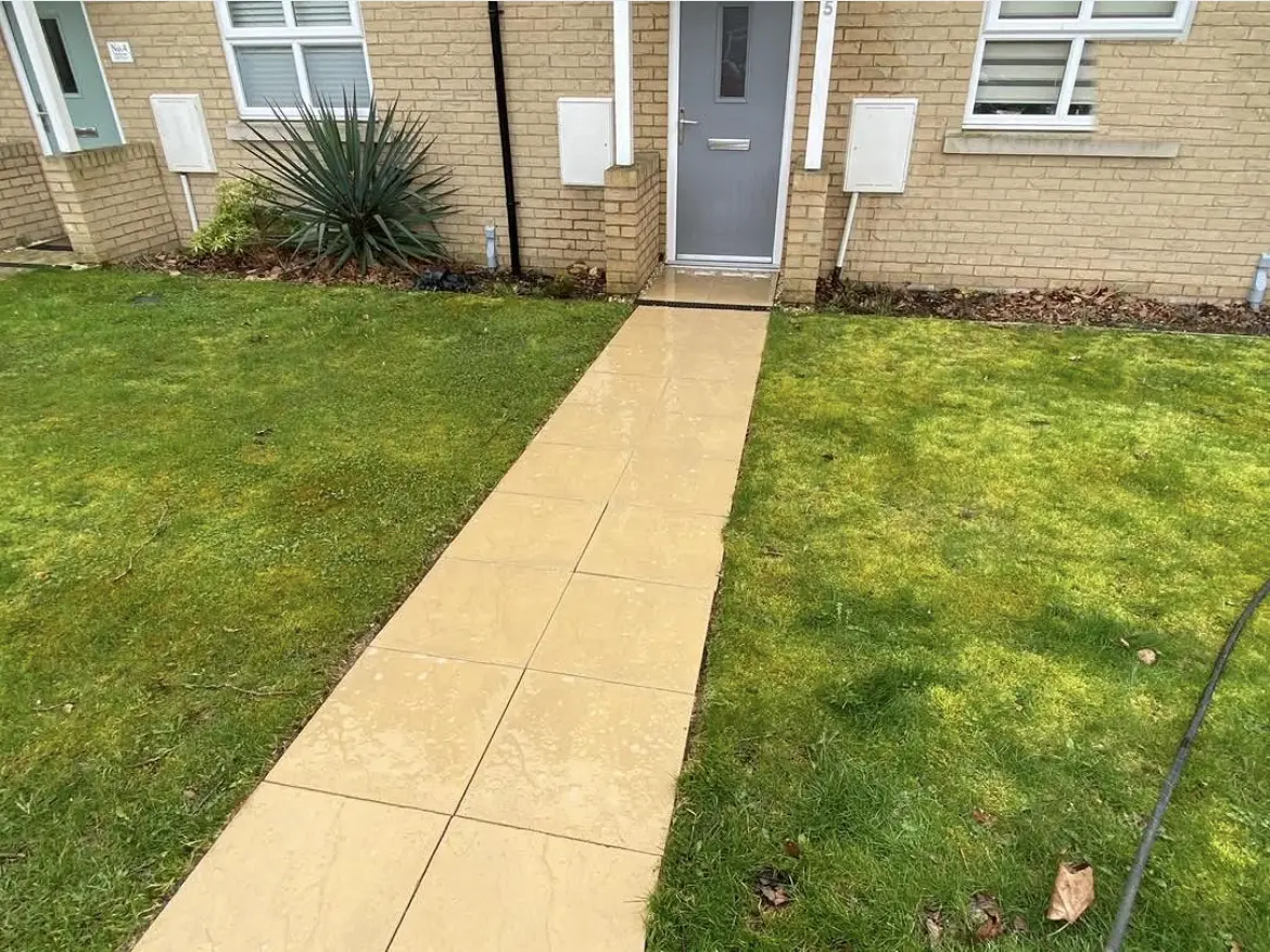 Patio cleaning by Geyserclean in Milton Keynes, after treatment