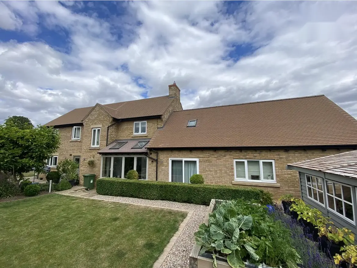 Roof cleaning by Geyserclean in Milton Keynes, completed work